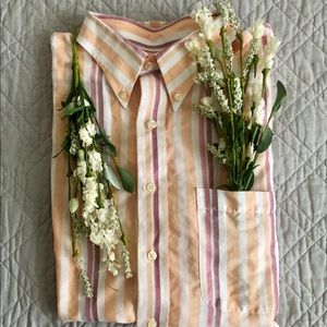 Sherbet Striped:JOS.A.Bank Short Sleeve.